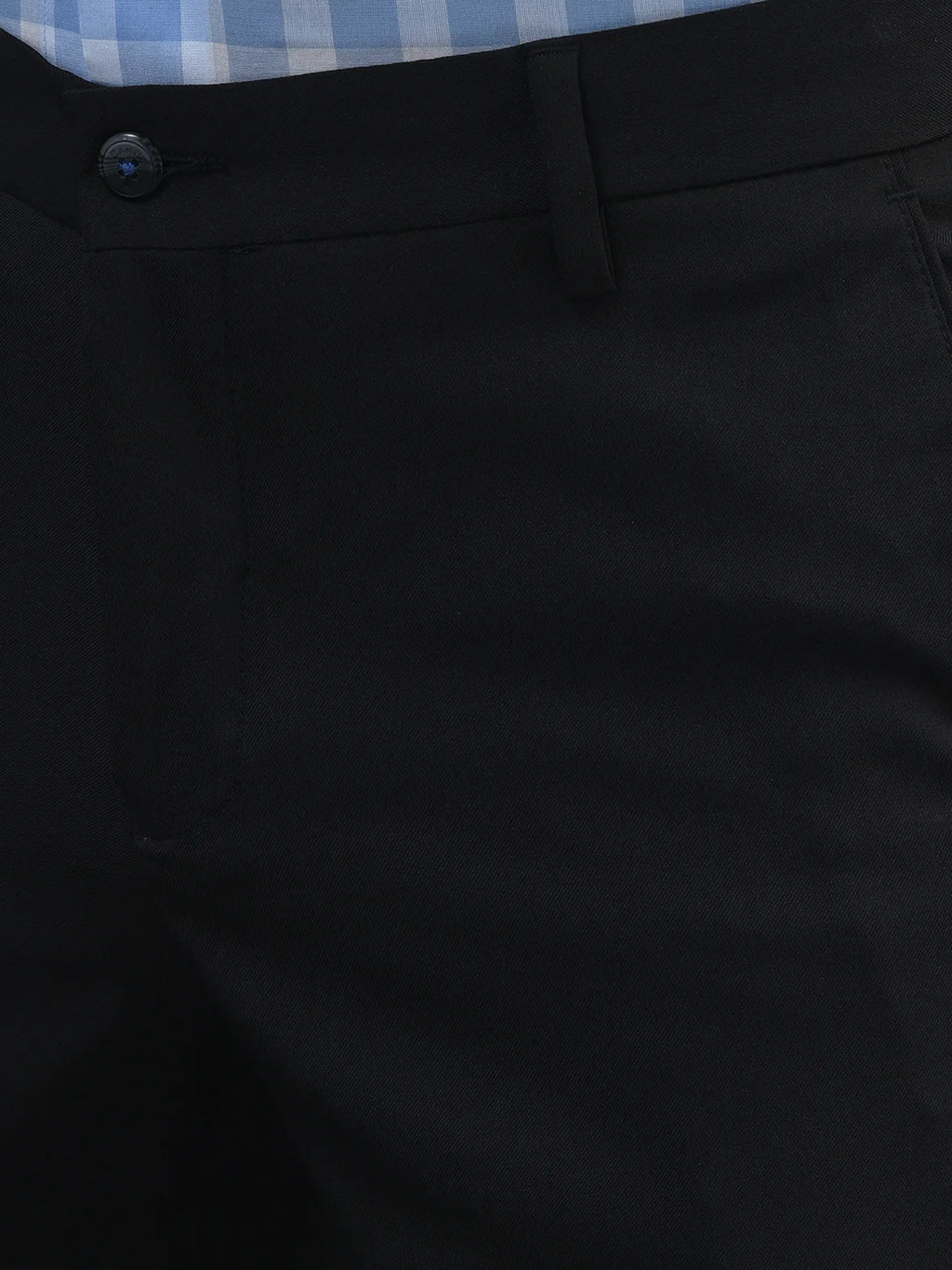 Men Regular Length Solid Pattern Button Closure Formal Trouser