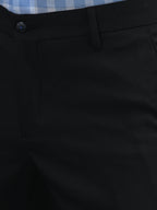 Men Regular Length Solid Pattern Button Closure Formal Trouser