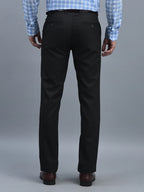 Men Regular Length Solid Pattern Button Closure Formal Trouser