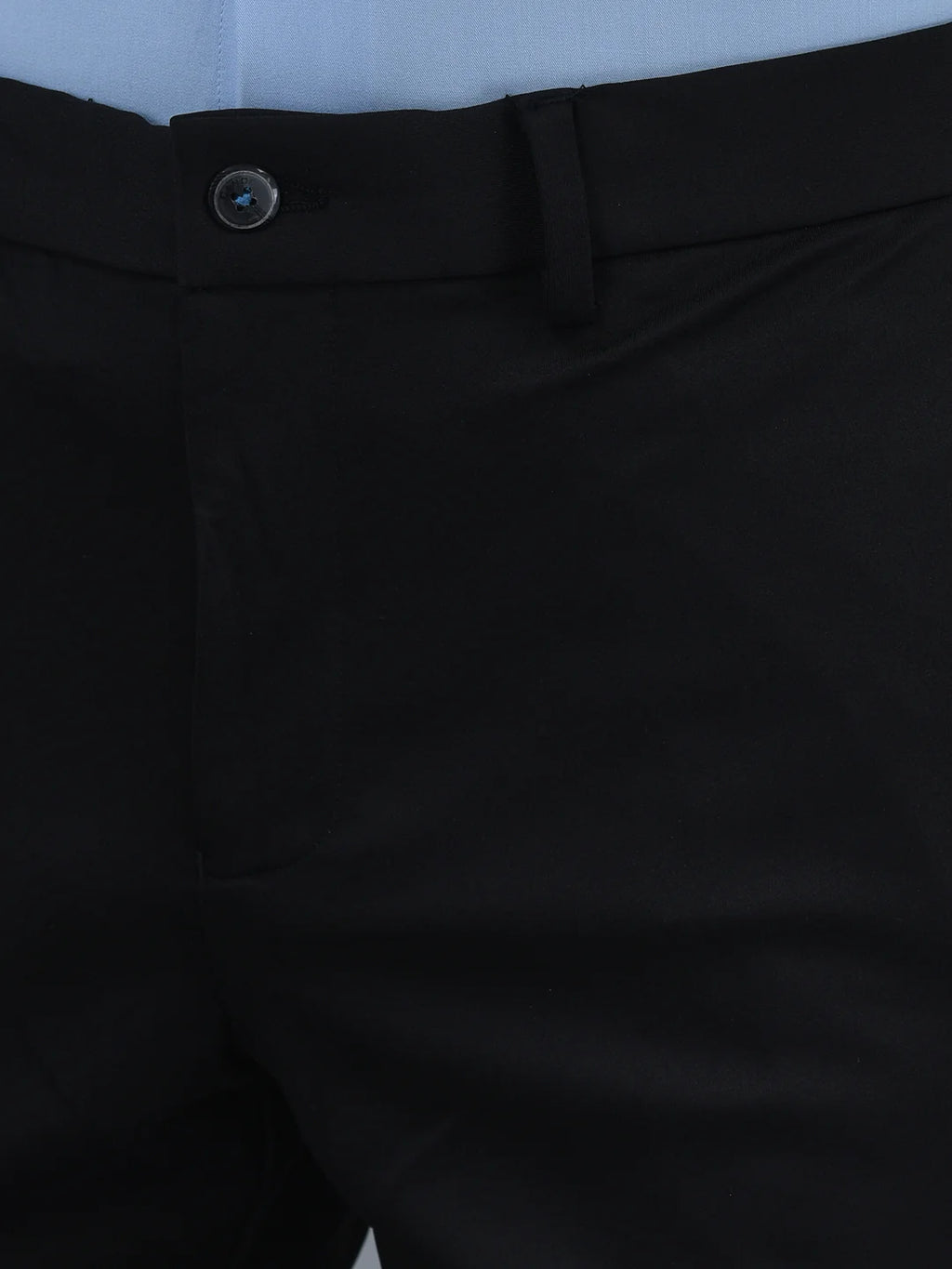 Men Regular Length Solid Pattern Smart Fit Knitted Formal Trouser