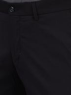 Men Regular Length Solid Pattern Button Closure Formal Trouser