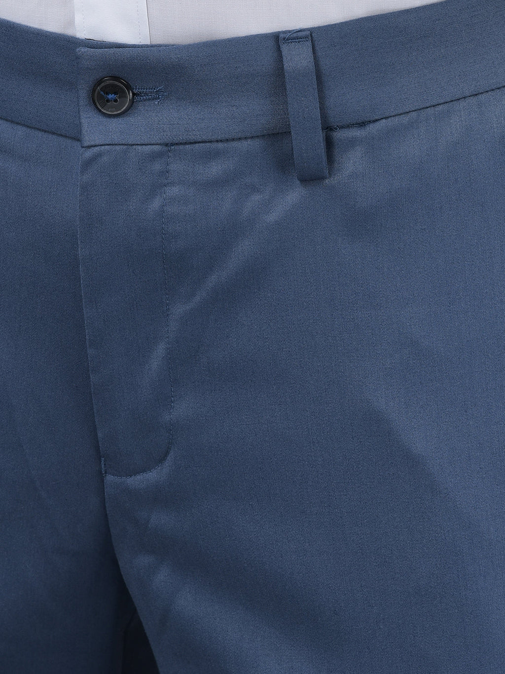 Men Regular Length Solid Pattern Button Closure Formal Trouser