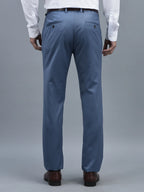Men Regular Length Solid Pattern Button Closure Formal Trouser