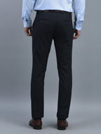 Men Regular Length Solid Pattern Button Closure Formal Trouser