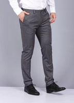 Knitted Grey Formal Trouser