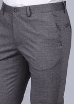 Knitted Grey Formal Trouser