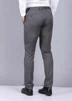 Knitted Grey Formal Trouser