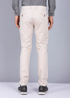 Beige Color Casual Trouser