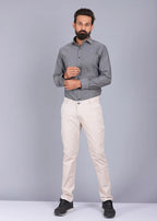 Beige Color Casual Trouser