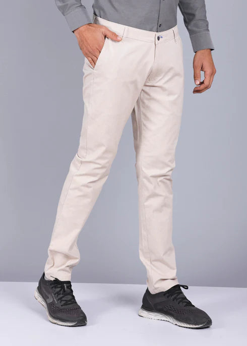 Beige Color Casual Trouser Main image