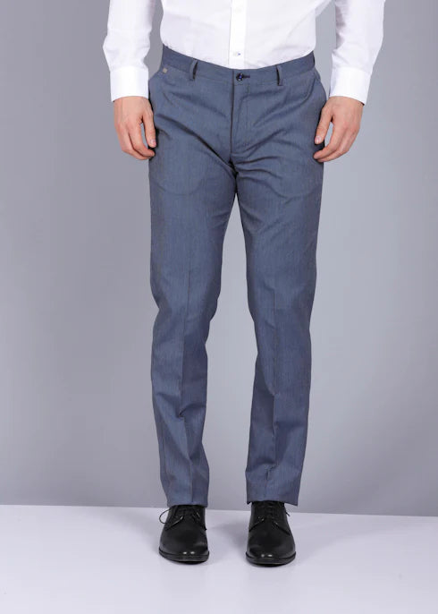 Grey Formal Trouser Solid Main image