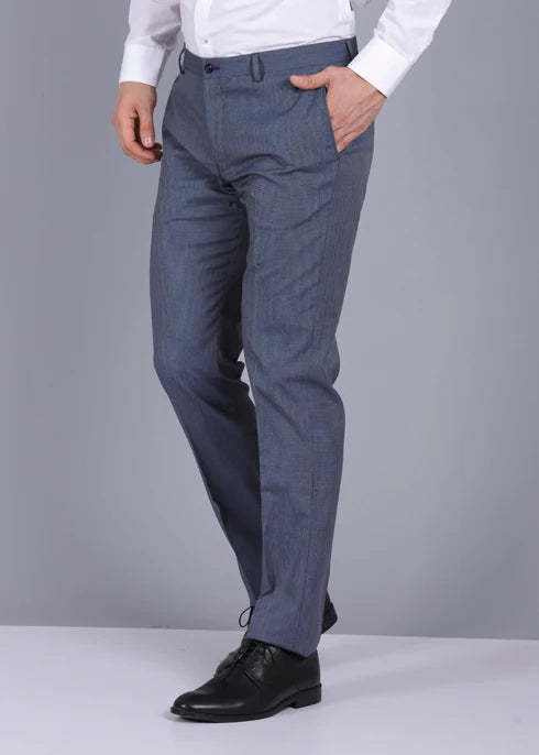 Grey Formal Trouser Solid