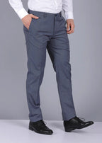 Grey Formal Trouser Solid