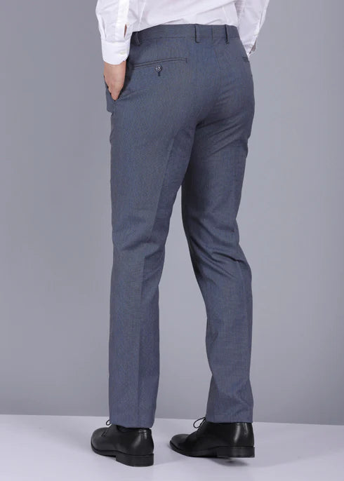 Grey Formal Trouser Solid