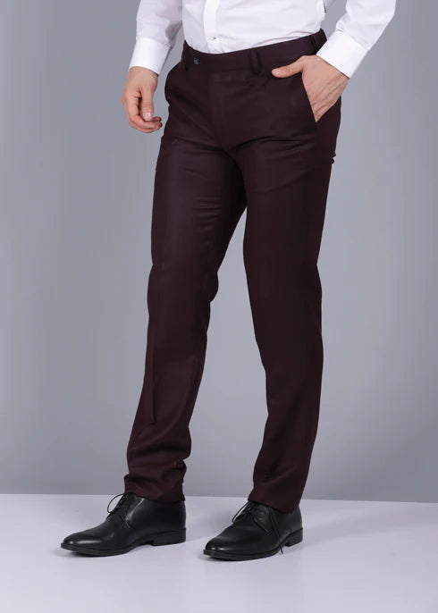 Macie Wine Formal Trouser