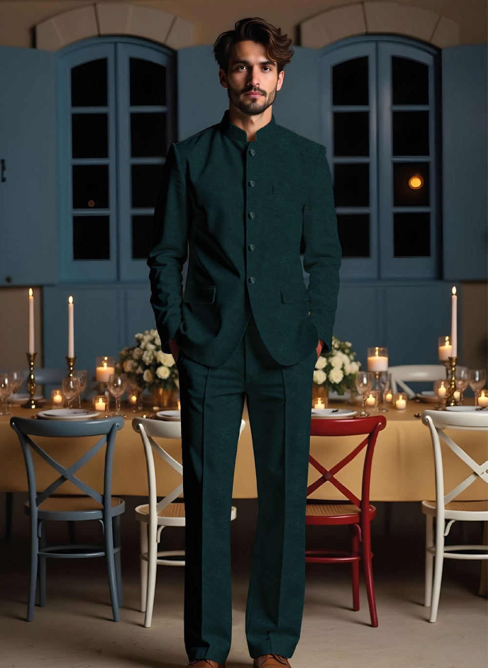 Riserva Dark Green Suit – Premium Evening Formal Wear